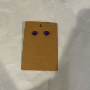 🧸5 for $15🧸 
Lego recycled, purple earrings